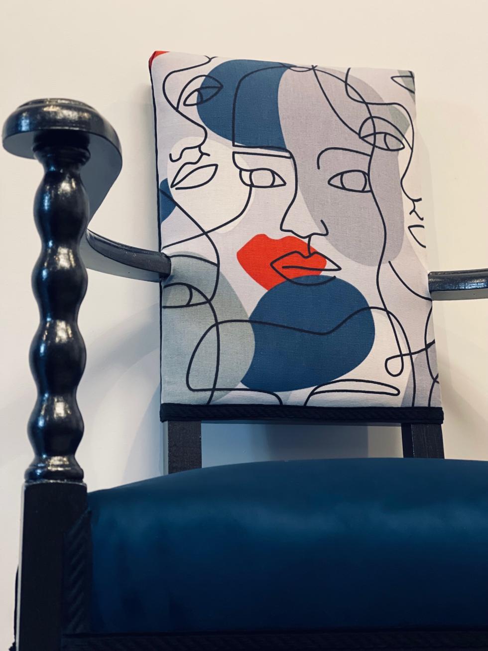 Réfection tissu de couverture en visages filaires